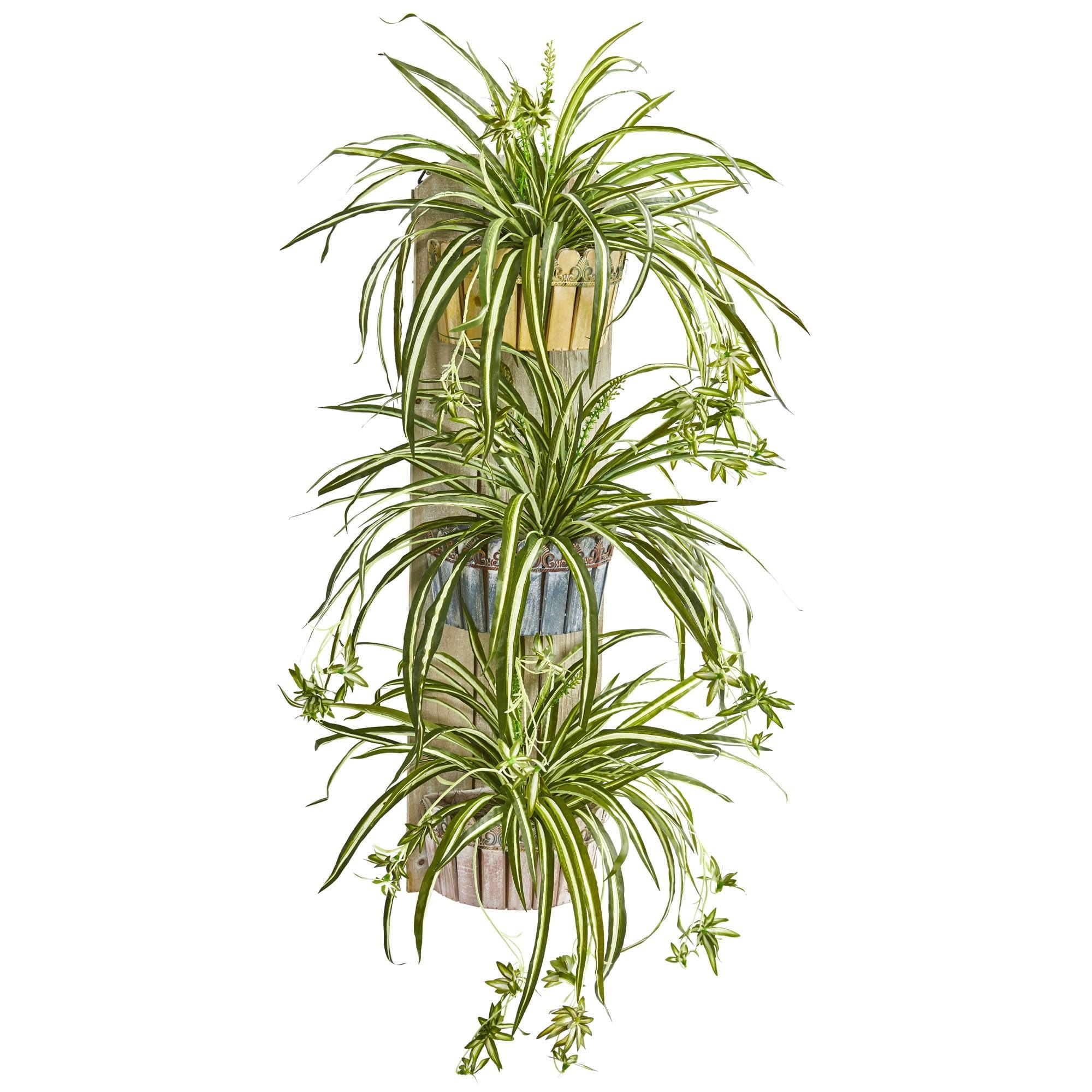 Nearly Natural Artificial Spider Plant Wall Decor