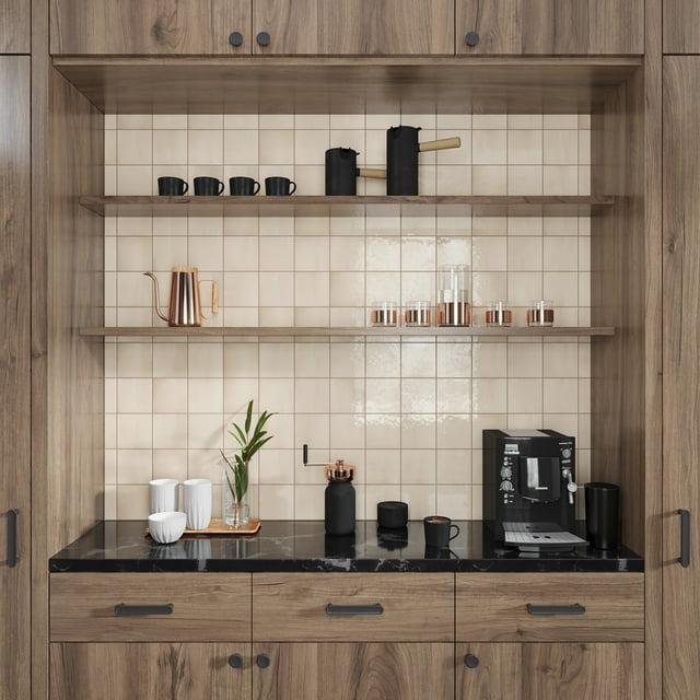 Apollo Tile Silken 3.94 in. x 3.94 in. Glossy Ceramic Square Wall and Floor Tile (6.48 sq. ft./case) (60-pack)