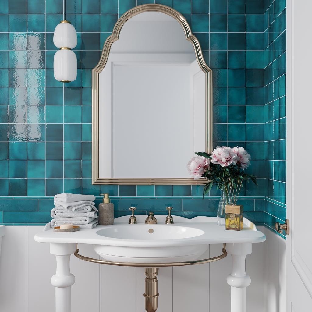 Apollo Tile Silken 3.94 in. x 3.94 in. Glossy Ceramic Square Wall and Floor Tile (6.48 sq. ft./case) (60-pack)