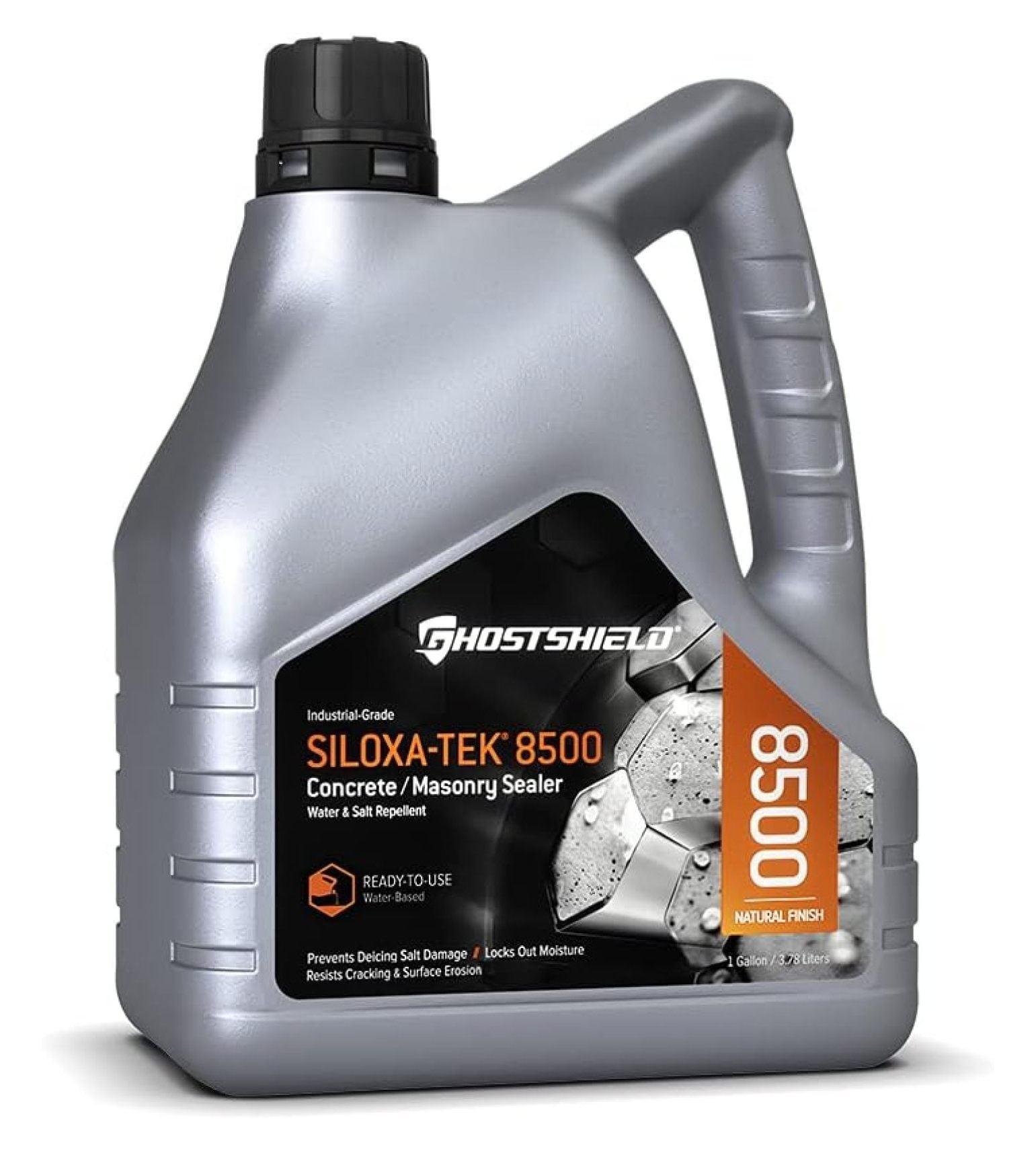 Siloxa-Tek 8500 Ready to Use - 1 Gallon Penetrating Concrete Sealer, Water and Salt . Clear, Water-Based DOT Approved Silane/Siloxane for Concrete, Brick, Masonry & Pavers