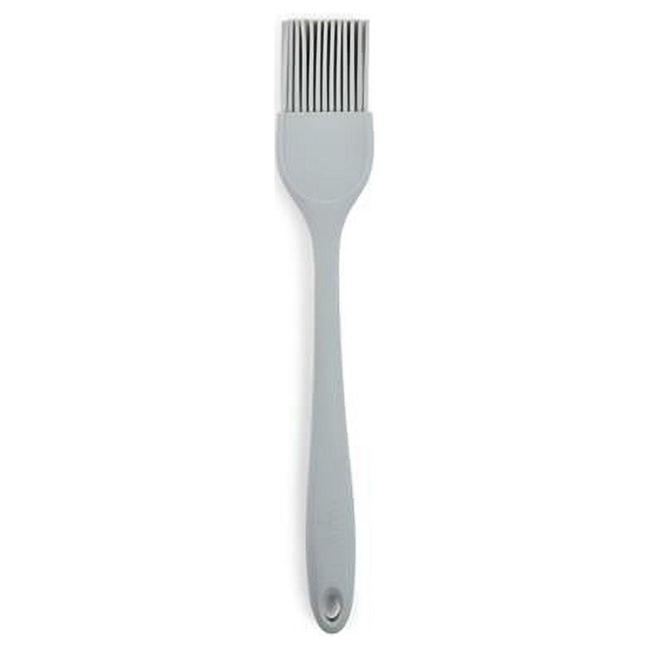 Core Kitchen Silver Silicone Basting Brush with Nickel Finish