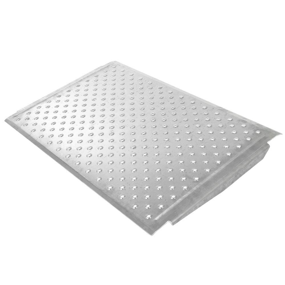 Silver Spring 4in High Aluminum Threshold Ramp, Punch Plate Surface, 24in L x 36in W