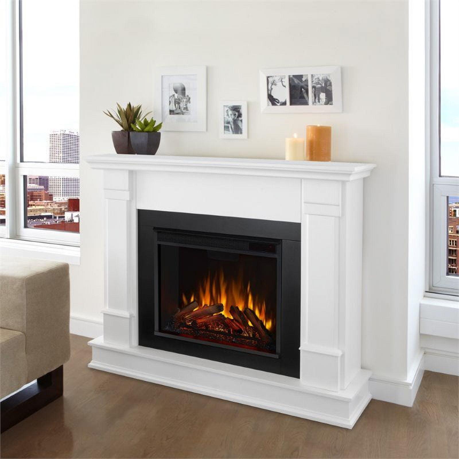 Silverton Electric Fireplace in White by Real Flame