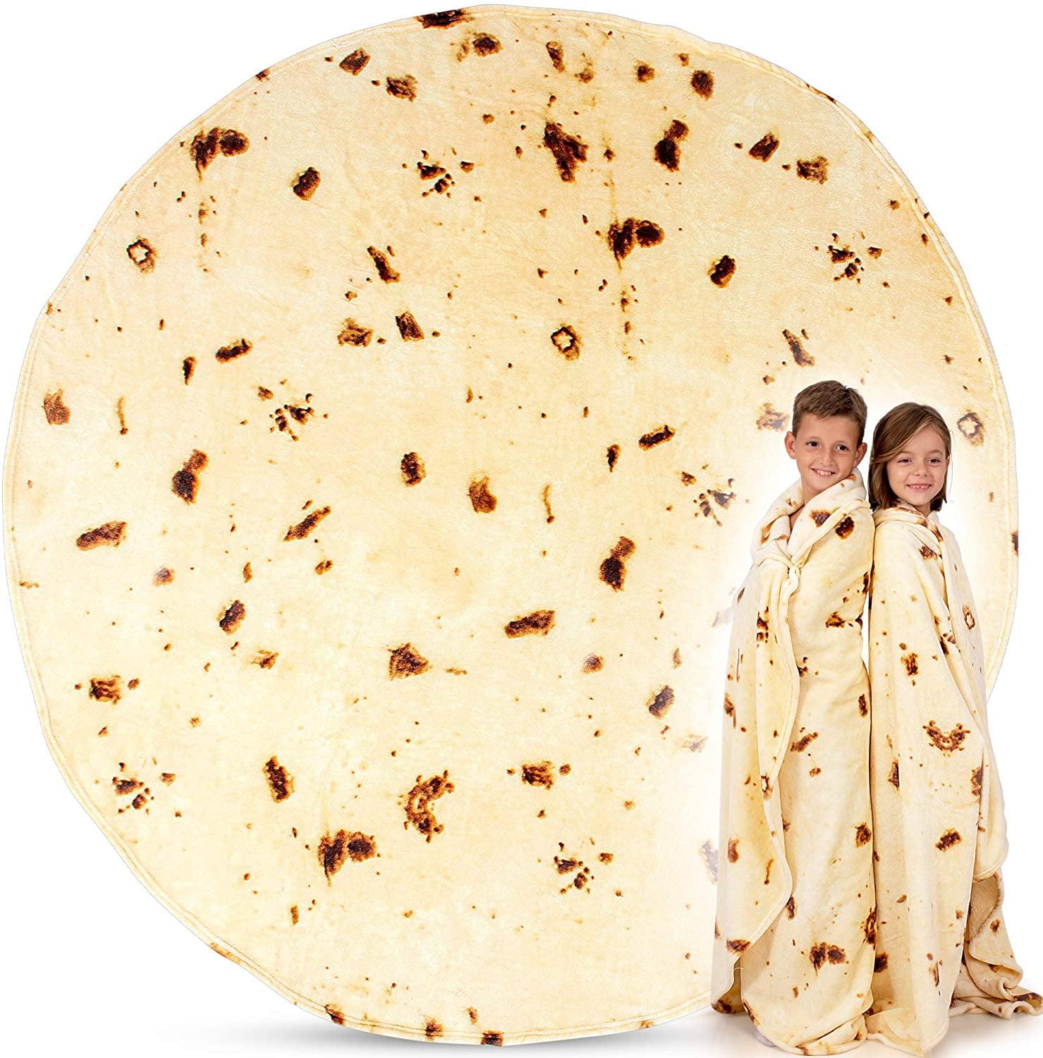 Simple Craft Tortilla Throw Blanket Double Sided Polyester Adult & Kids Machine Washable - 60 inches