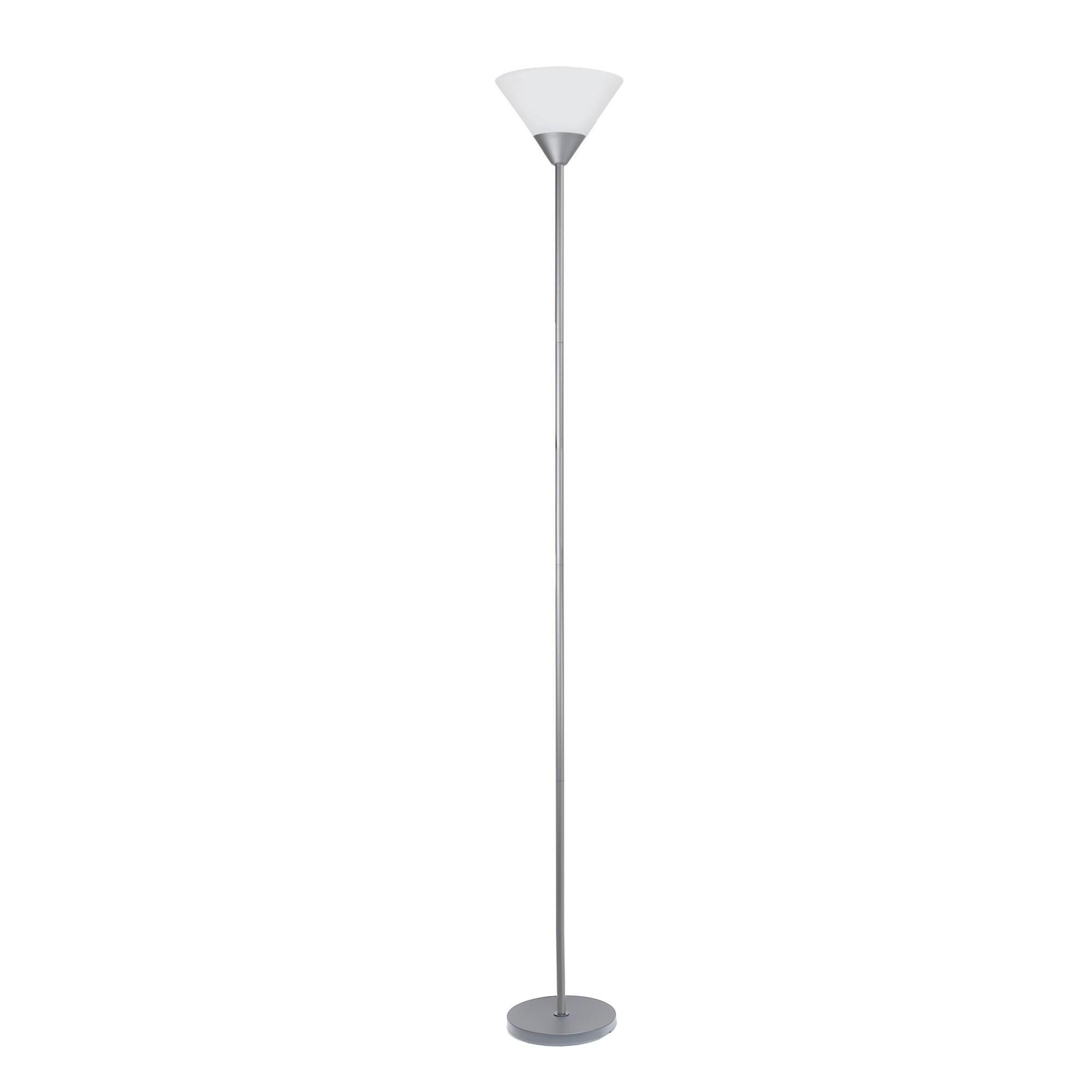 1-Light Stick Torchiere Floor Lamp - Simple Designs