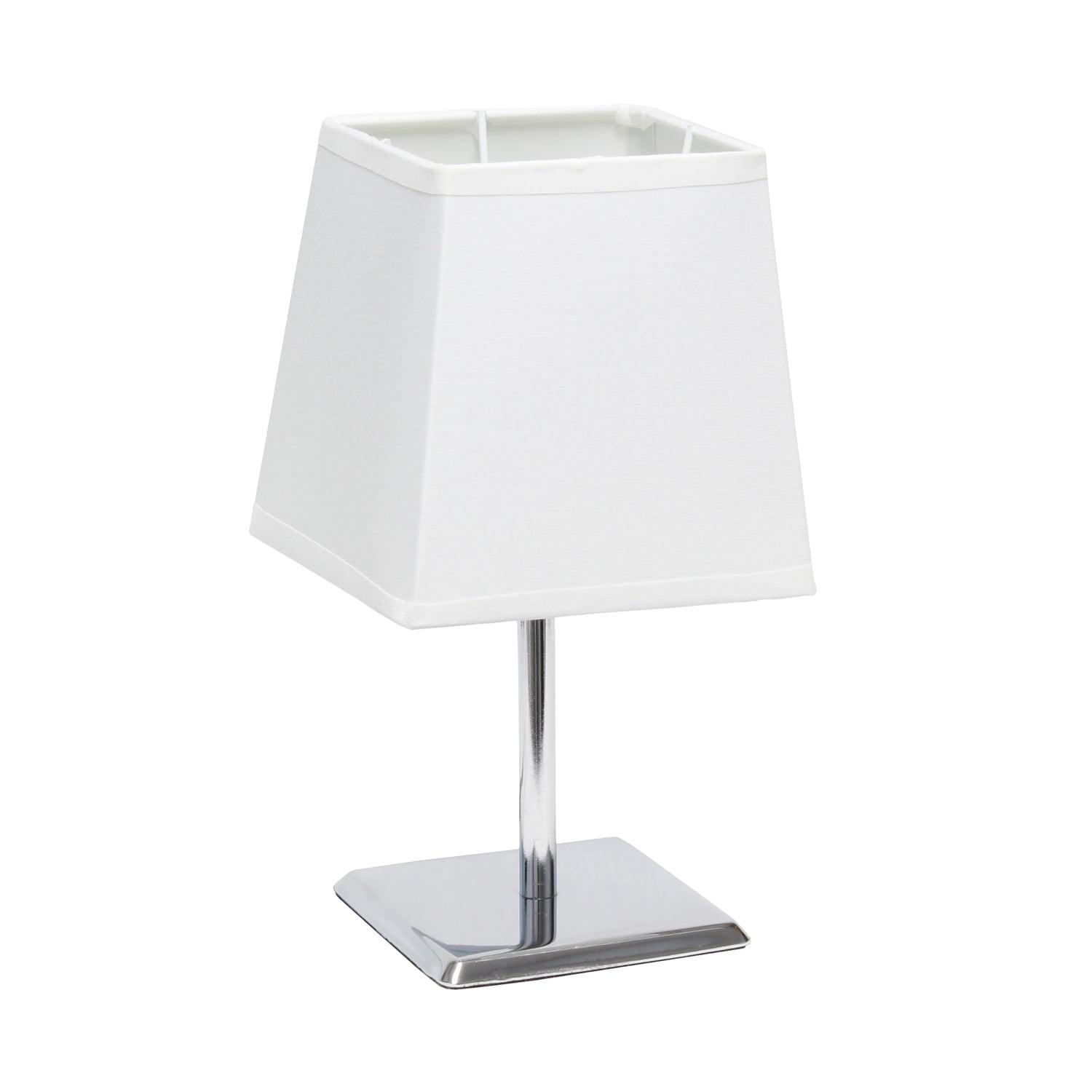 Mini Table Lamp with Squared Empire Fabric Shade - Simple Designs