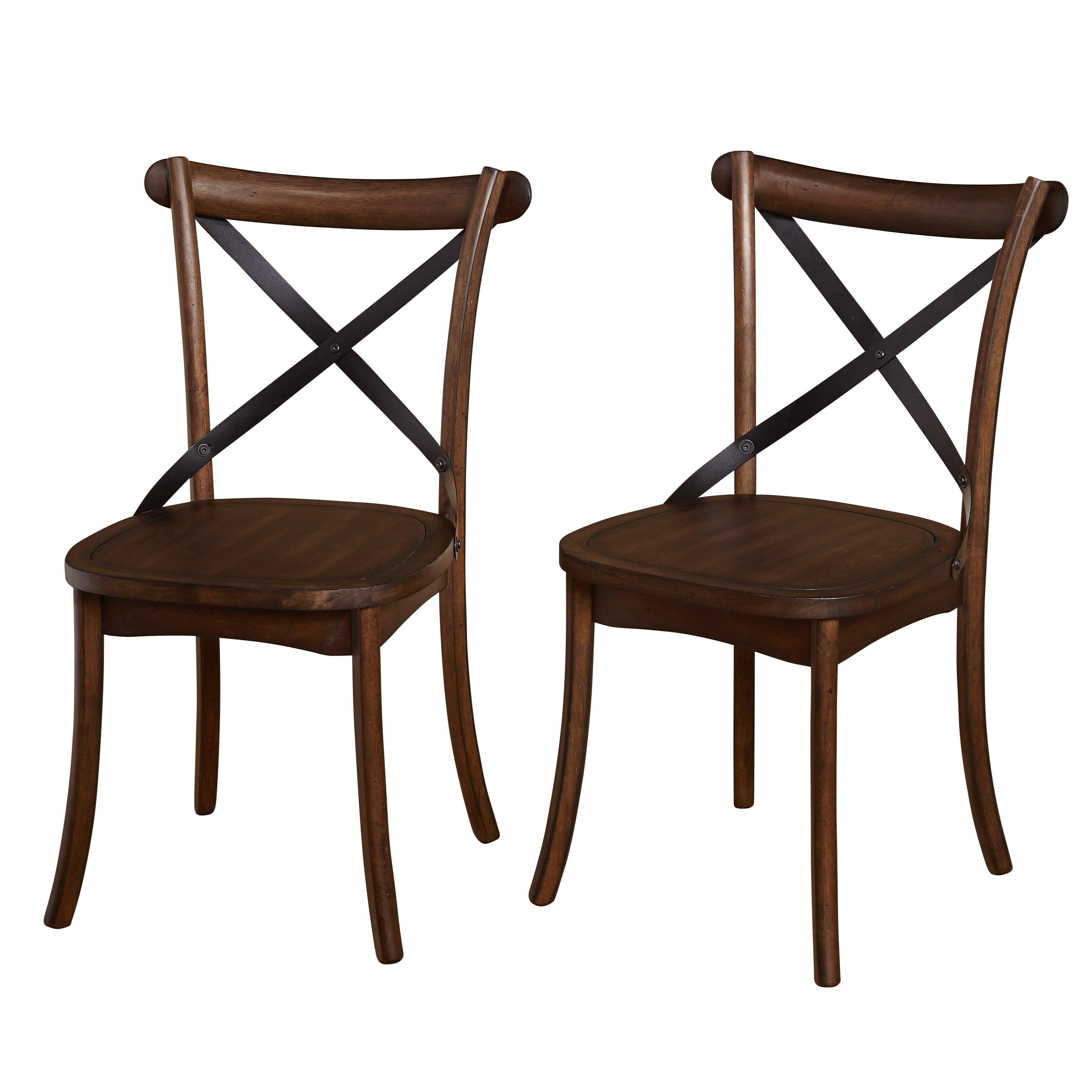 Set of 2 Constance Cross Back Dining Chairs - Buylateral