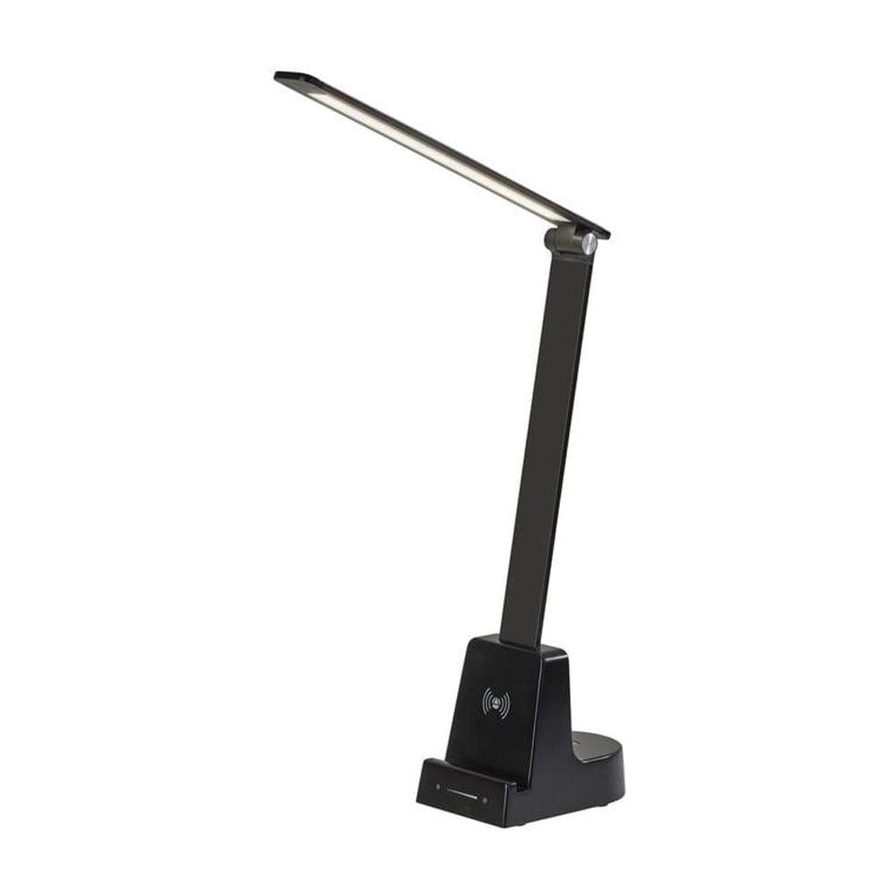 Cody LED Desk Lamp with Smart Switch & USB Port, Qi Wireless Charging, ETL Listed - Adesso