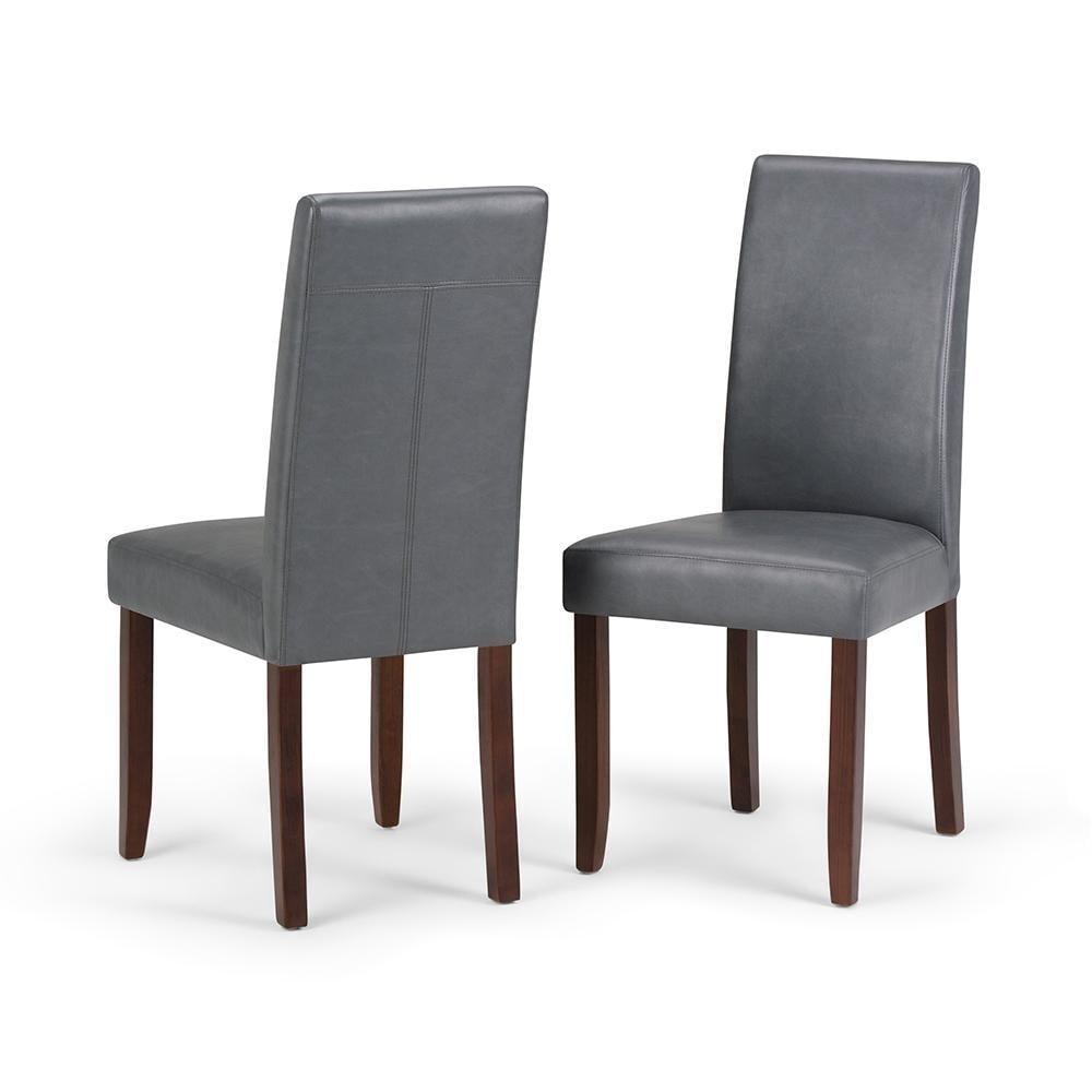 Simplihome Vegan Leather Parson Dining Chair, Acadian