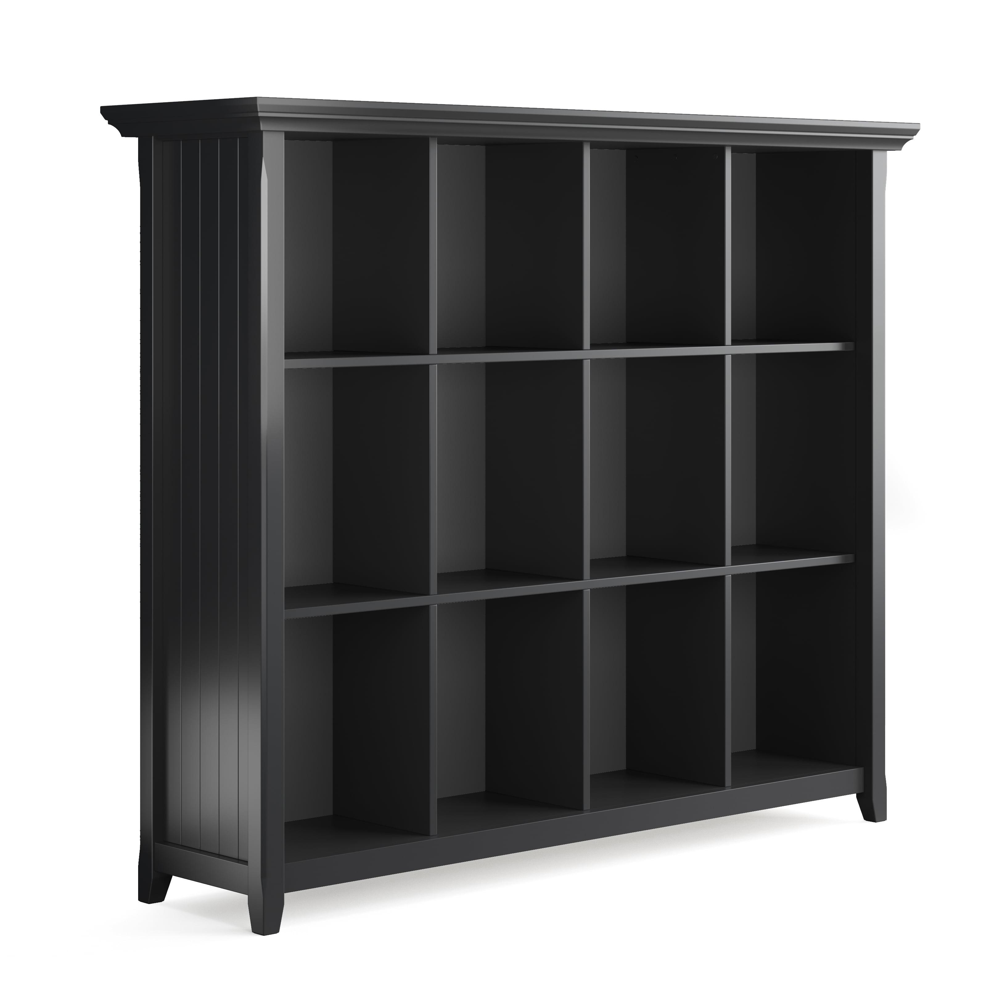 Simpli Home Acadian 57"W Solid Wood Storage Console Table