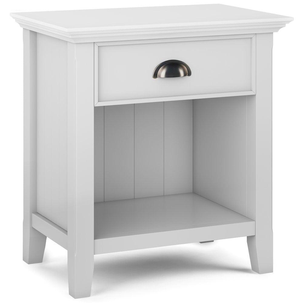 Simpli Home Acadian 24"W 1-Drawer Solid Wood Nightstand with Open Bottom Storage & Reviews | Wayfair