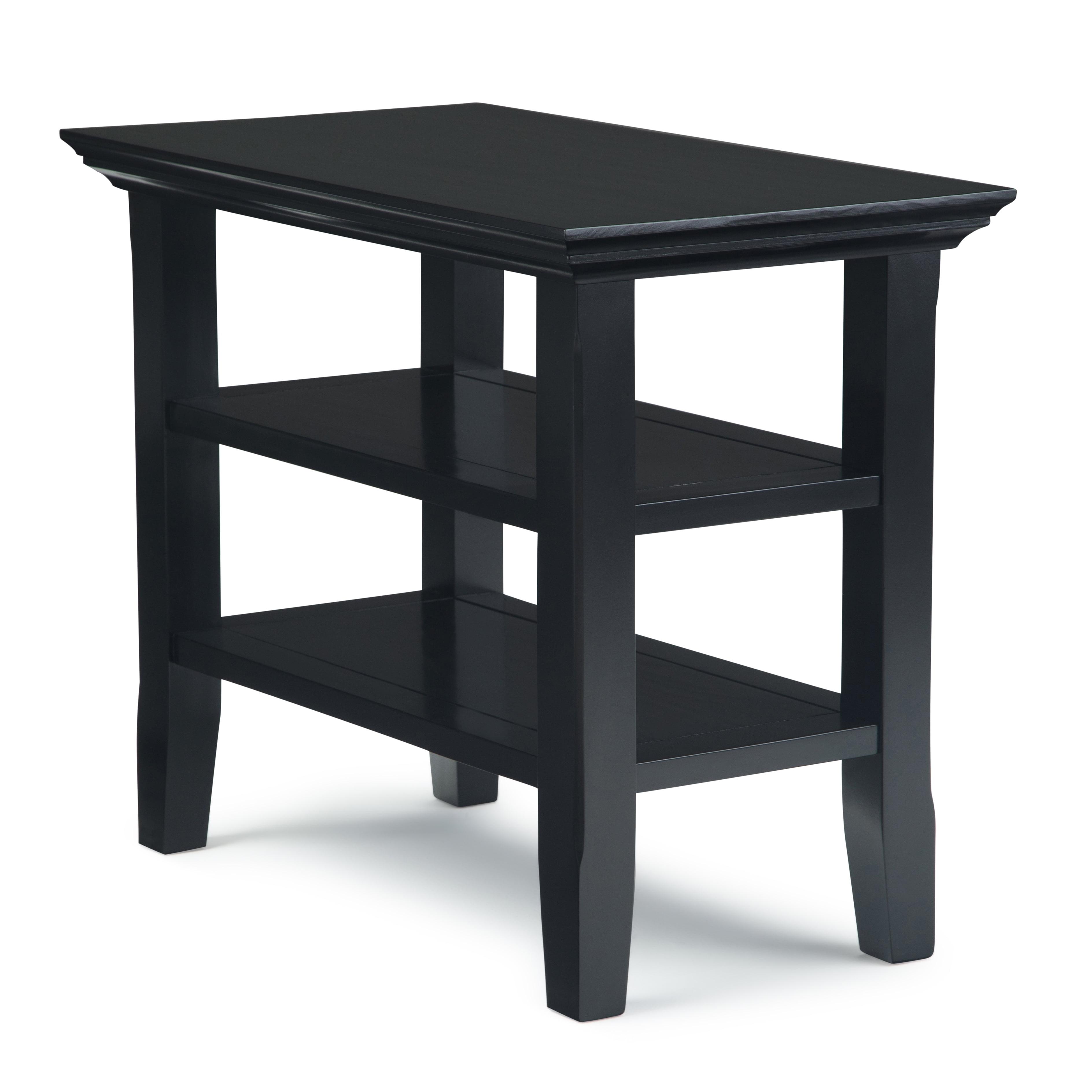 Lark Manor™ Solid Wood Transitional Table with Open Shelves