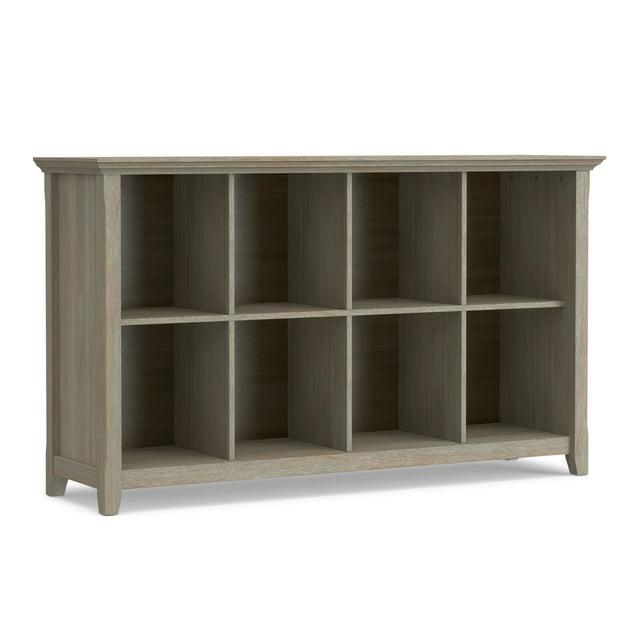 Simpli Home Acadian 57"W Solid Wood Storage Console Table