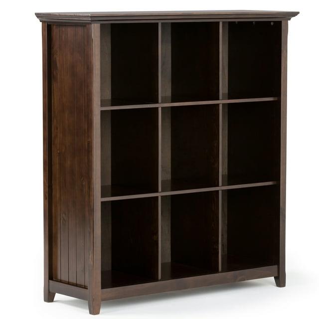 Simpli Home Acadian 44"W Solid Wood 9 Cube Storage Bookcase with Fixed Shelves & Reviews | Wayfair