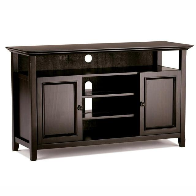 Simpli Home Amherst 54"W Solid Wood TV Stand for TVs up to 60" with Adjustable Shelves