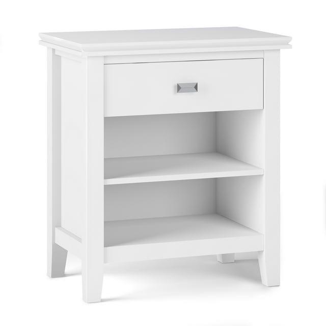 Simpli Home Artisan 24"W Solid Wood Nightstand with Drawer and Shelves
