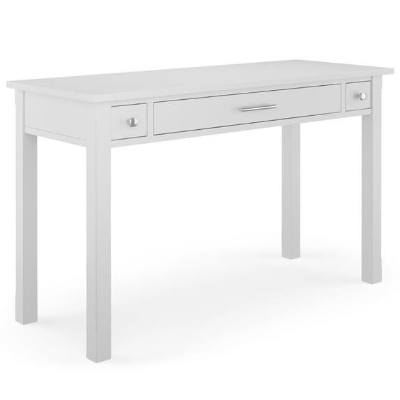 Simpli Home Avalon Solid Wood Desk with Keyboard Tray and Storage & Reviews | Wayfair