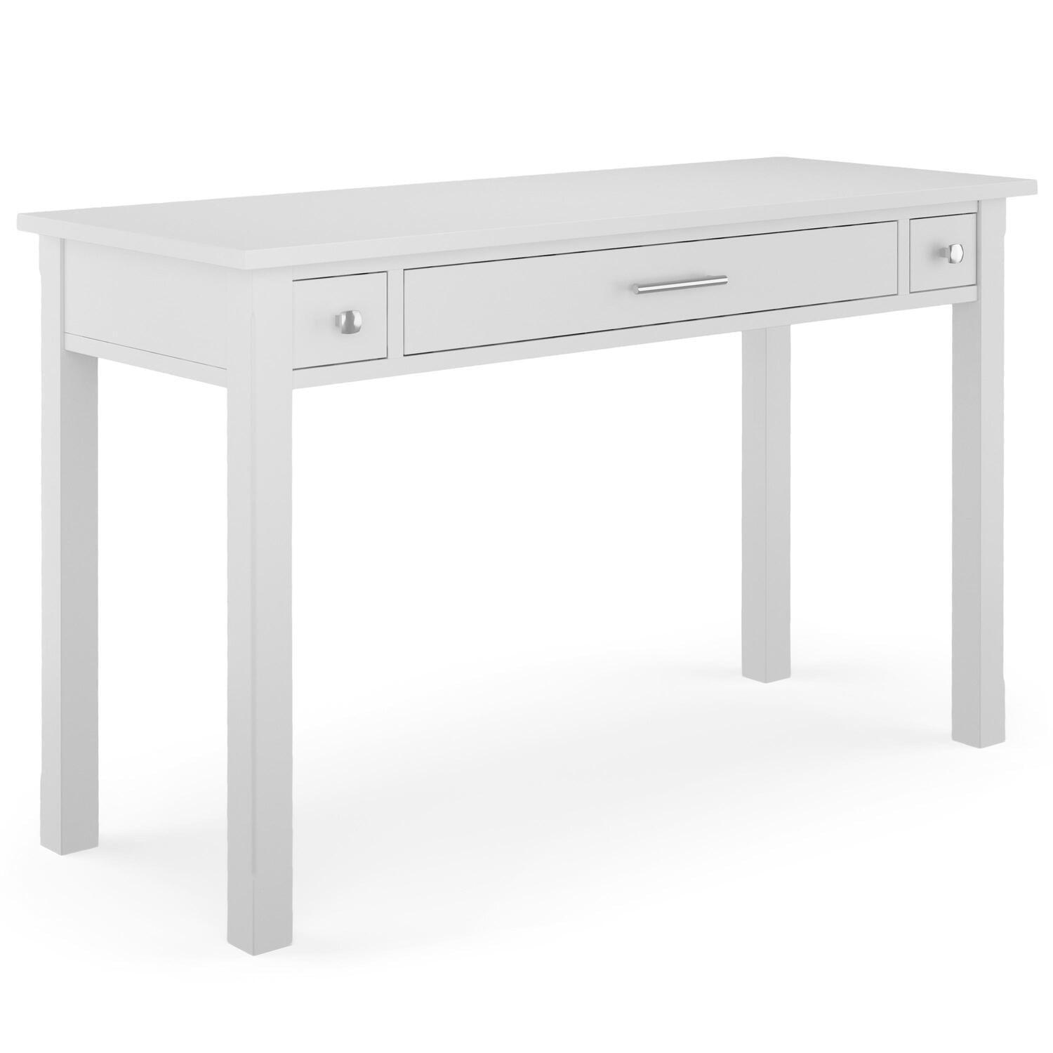 Avalon Solid Pine Hand-Finished White Writing Desk