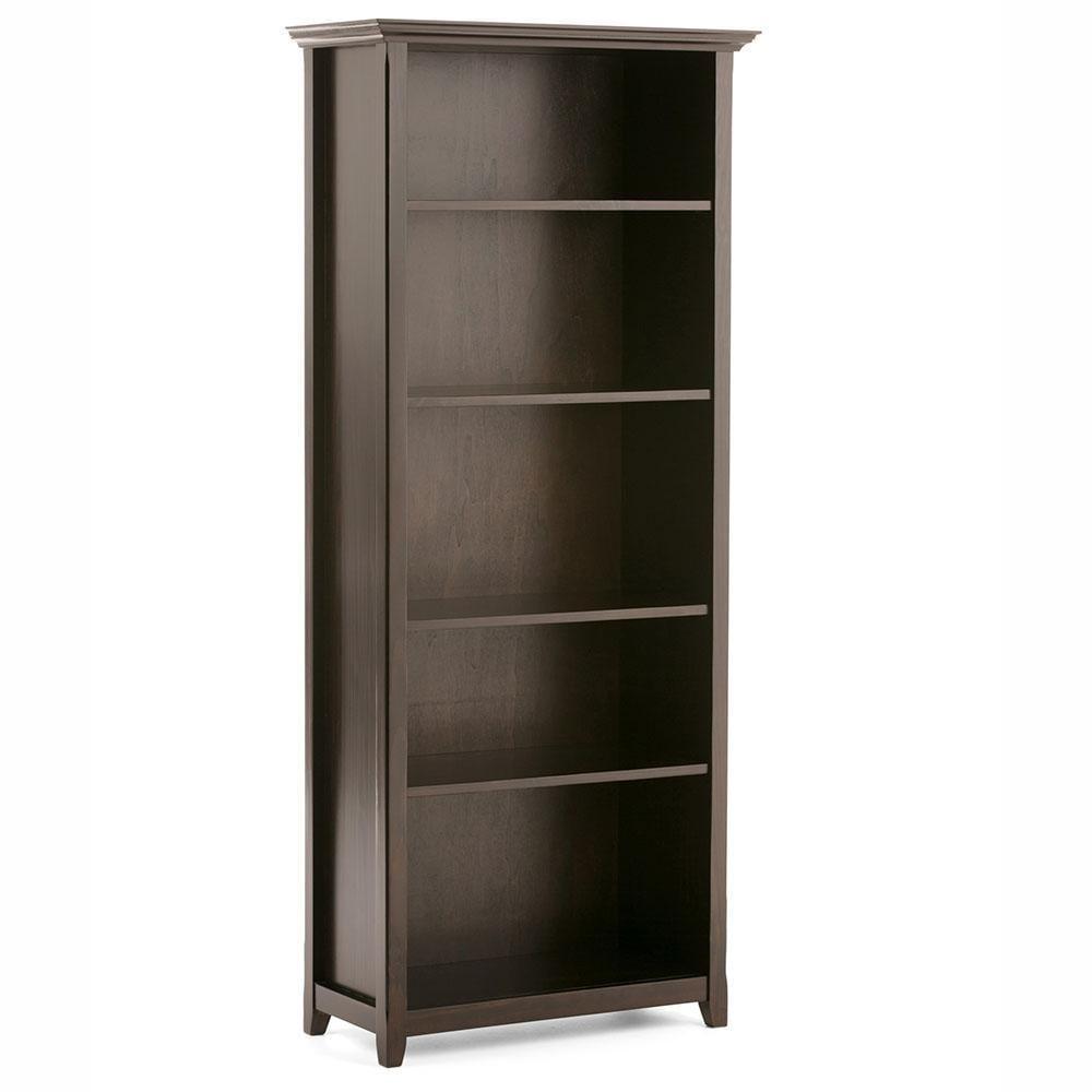 Simpli Home Amherst SOLID WOOD 5 Shelf Bookcase