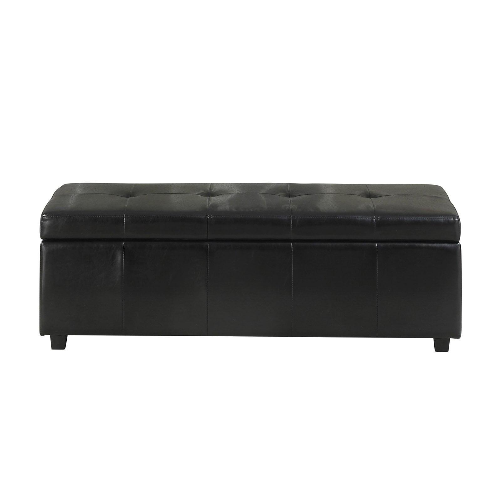 Bojanovice Faux Leather Storage Ottoman