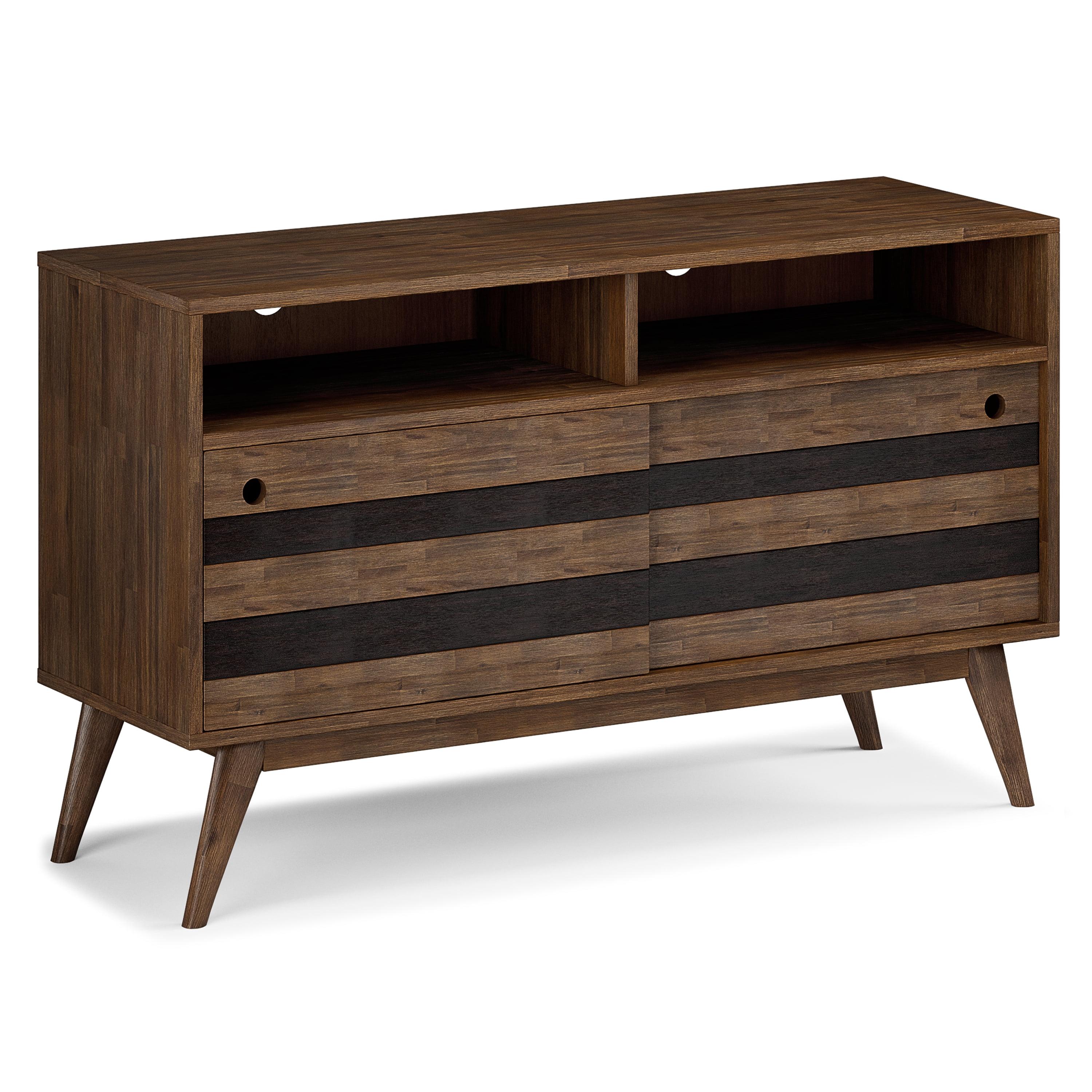 Clarkson 54" Rustic Natural Aged Brown Acacia TV Stand