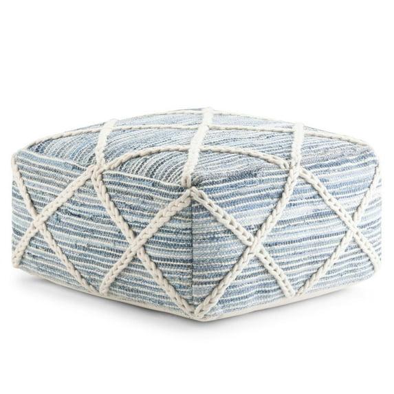 Simpli Home Cowan Upholstered Pouf