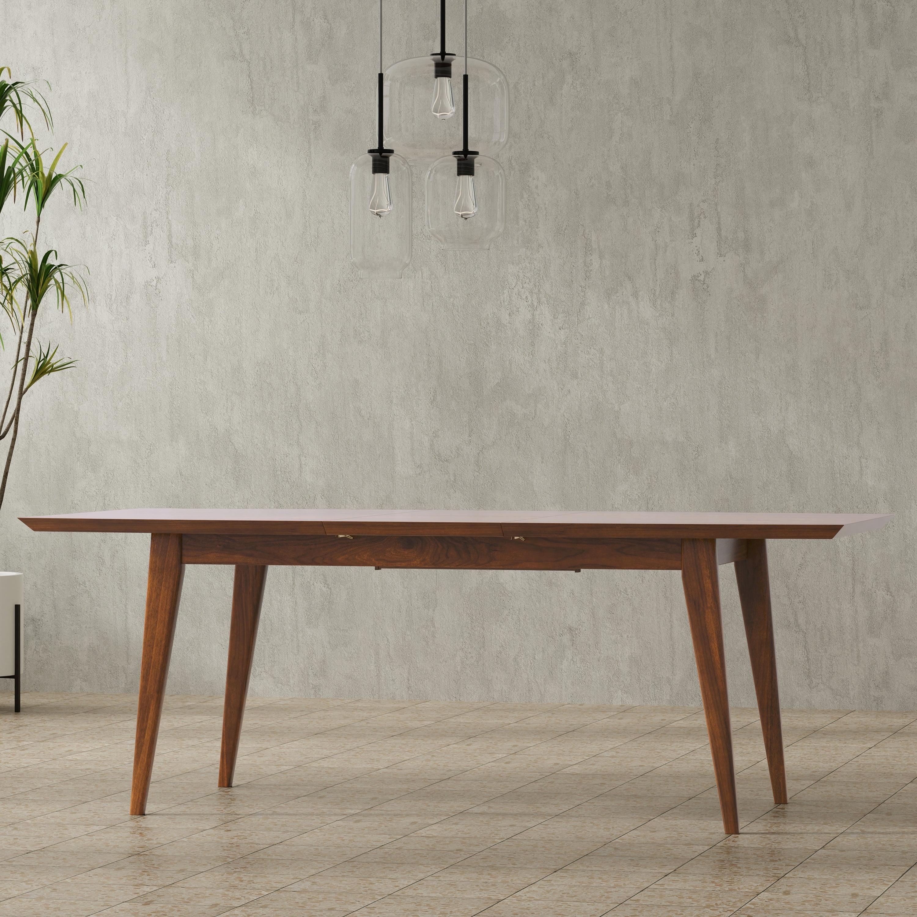 Draper Extendable Dining Table in Walnut