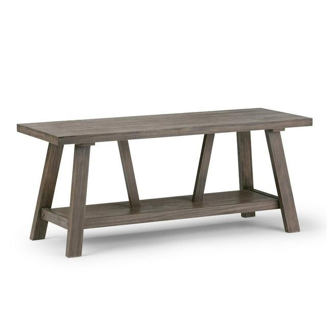 Simpli Home Dylan Solid Wood Storage Bench