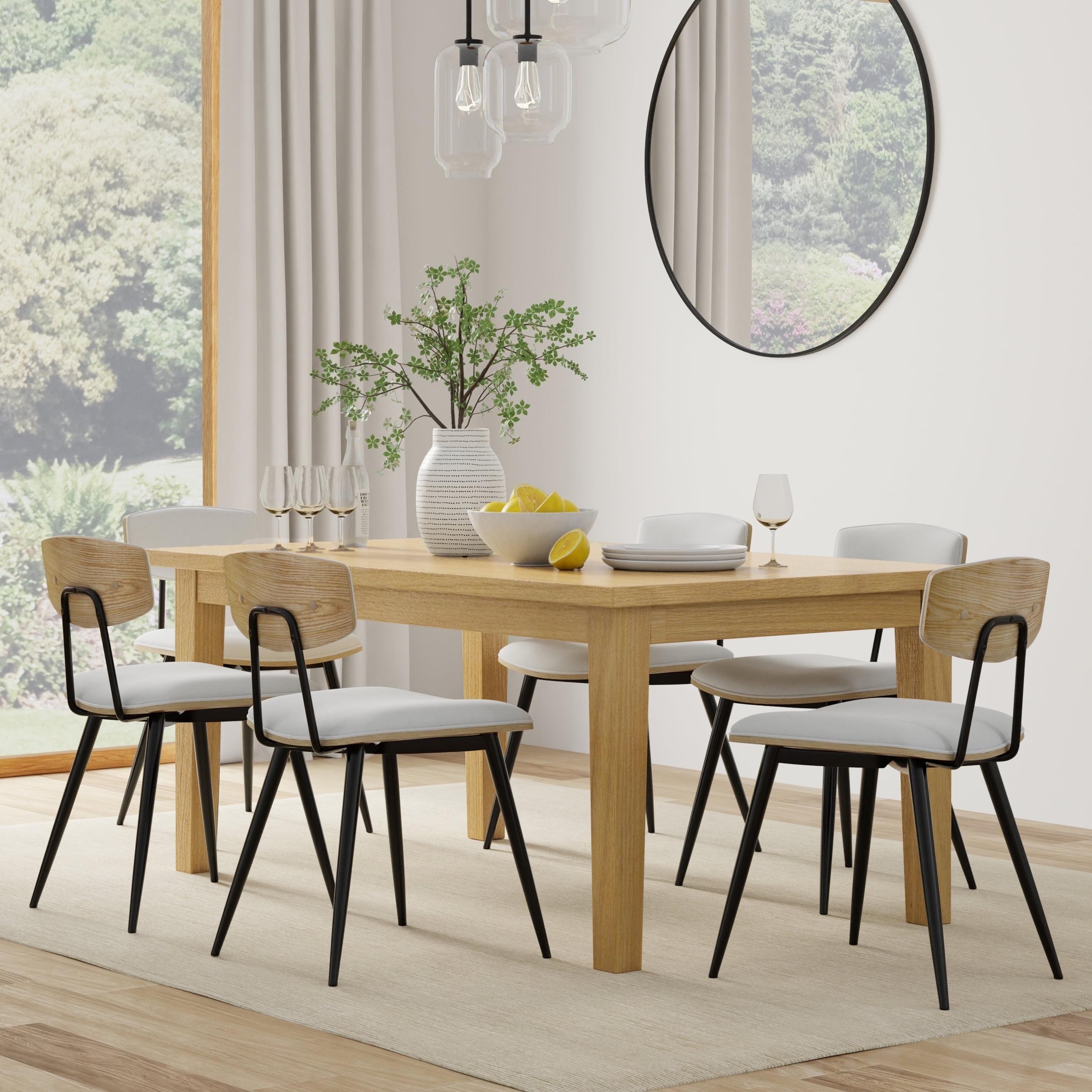 Eastwood 66 inch x 40 inch Rectangle Contemporary Dining Table in Oak