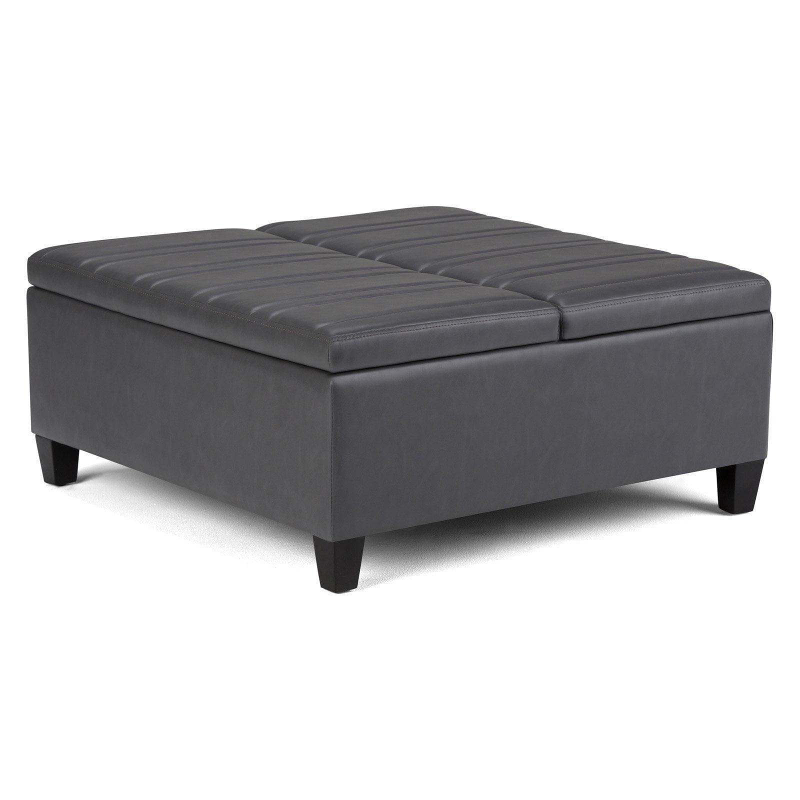 Simpli Home Ellis Coffee Table Storage Ottoman