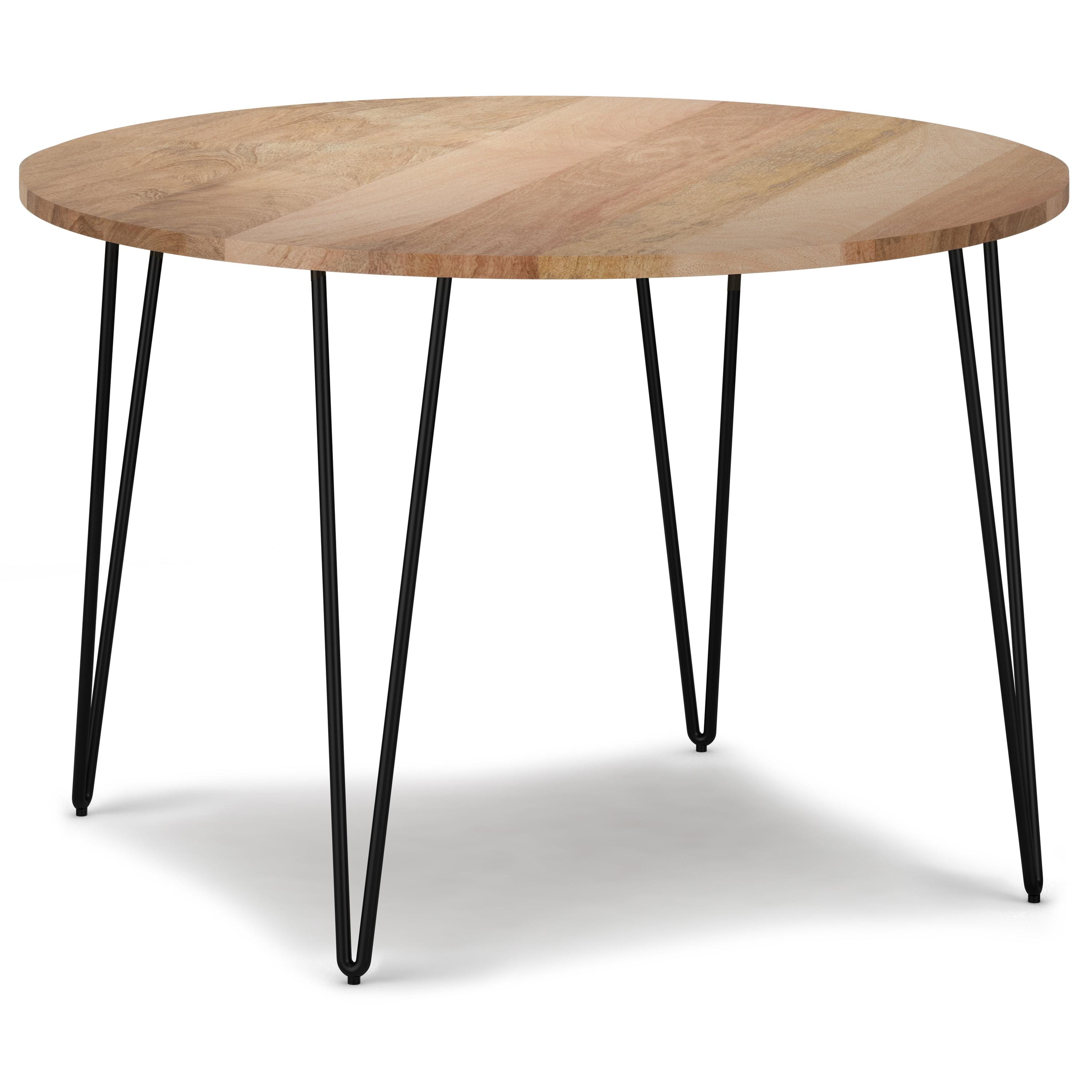 Hunter 45" Natural Mango Wood Round Dining Table