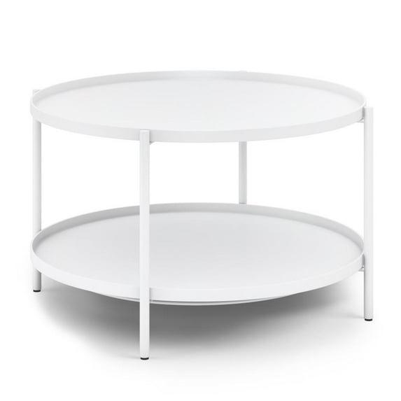 Simpli Home Monet Industrial 32 " Metal Metal Coffee Table in Black