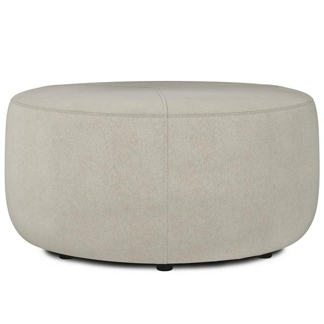 Simpli Home Moore Upholstered Ottoman