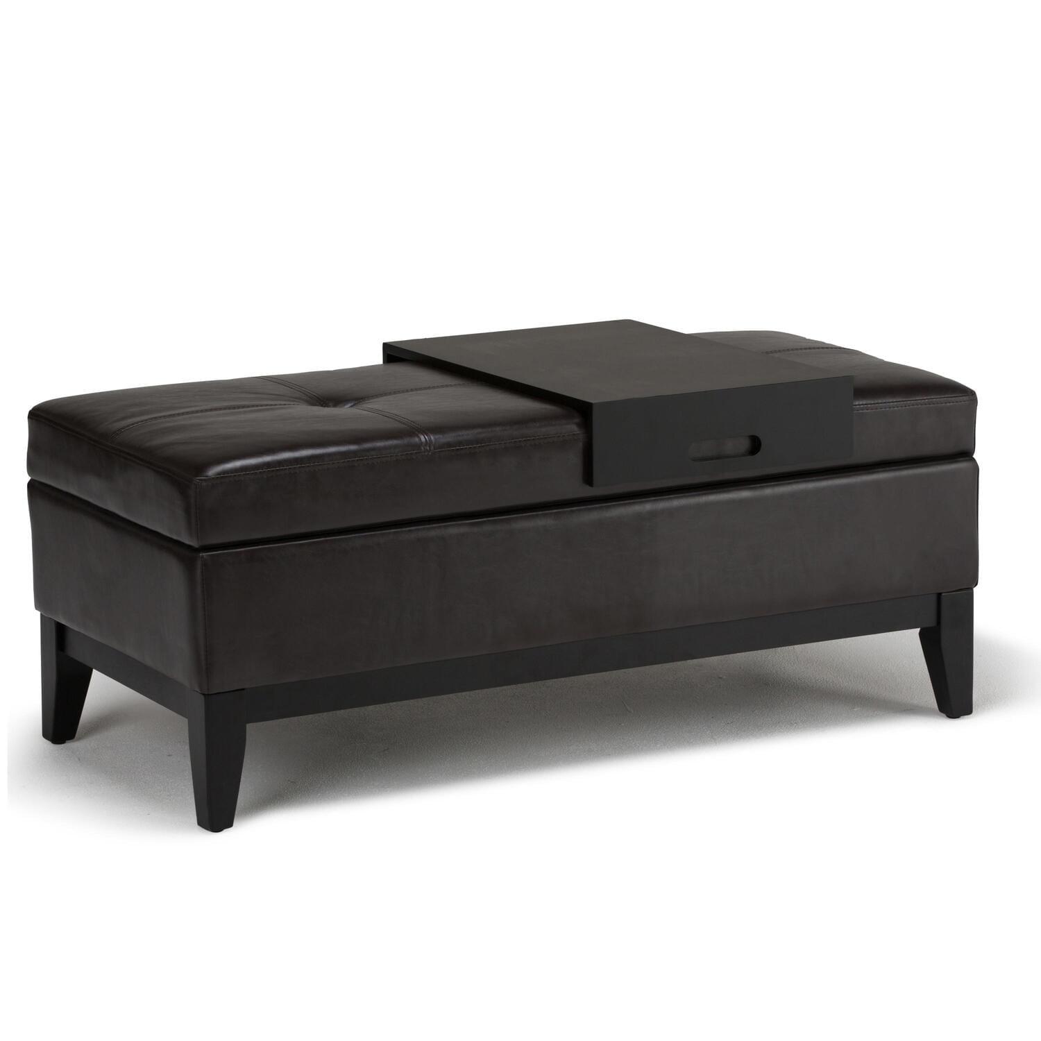 Oregon Faux Leather Ottoman