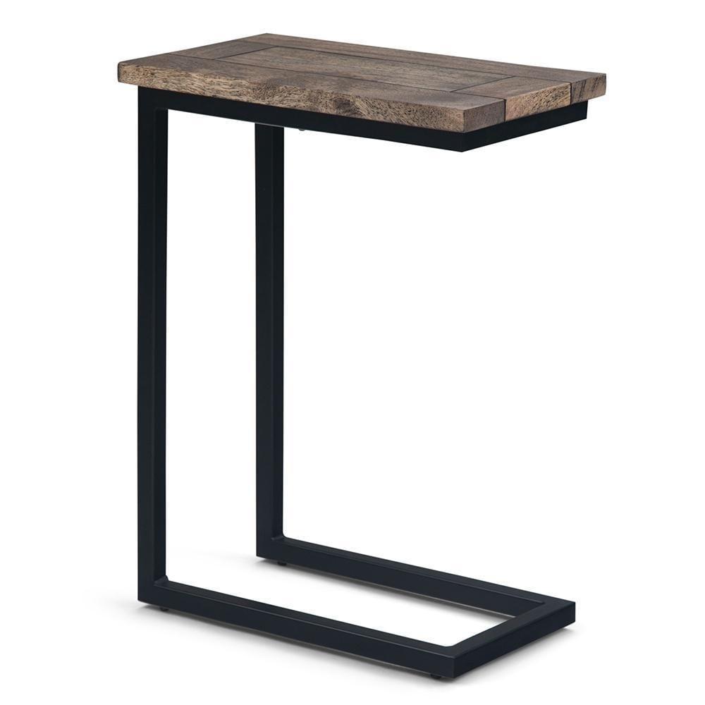 Simpli Home Skyler Solid Mango Wood C Side Table