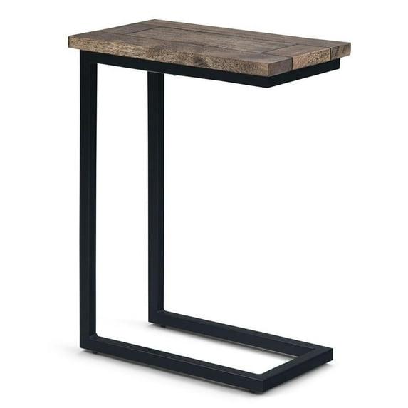 Simpli Home Skyler Solid Mango Wood C Side Table