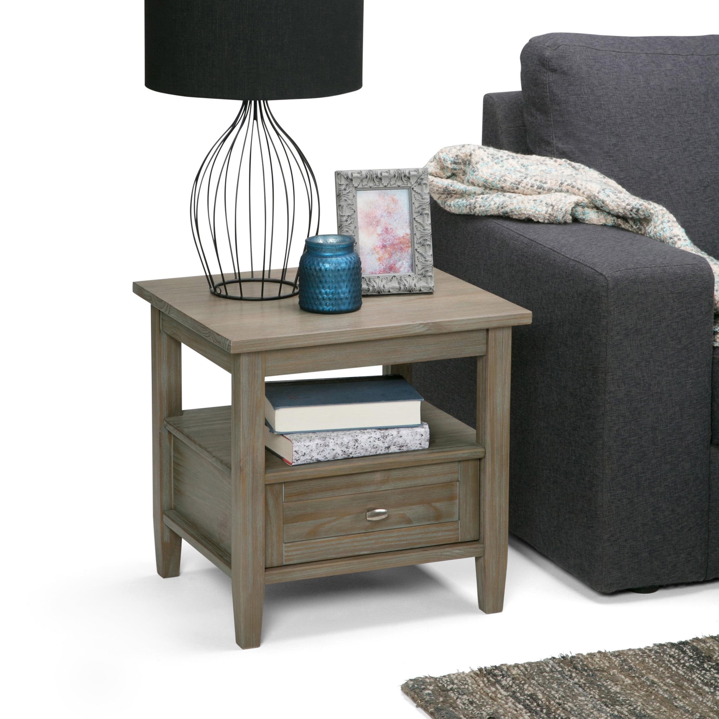 Nortonville Solid Wood End Table with Storage