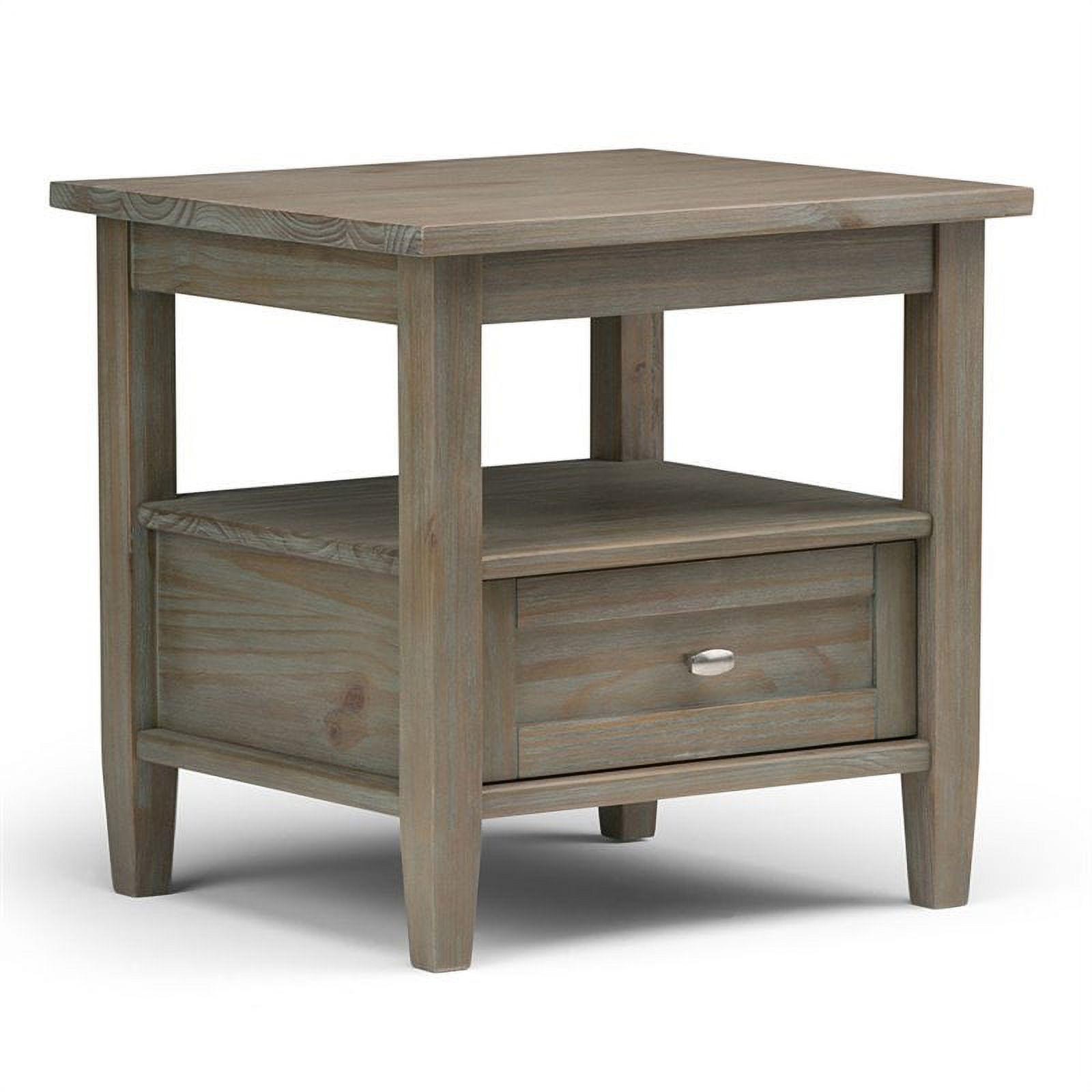 Nortonville Solid Wood End Table with Storage