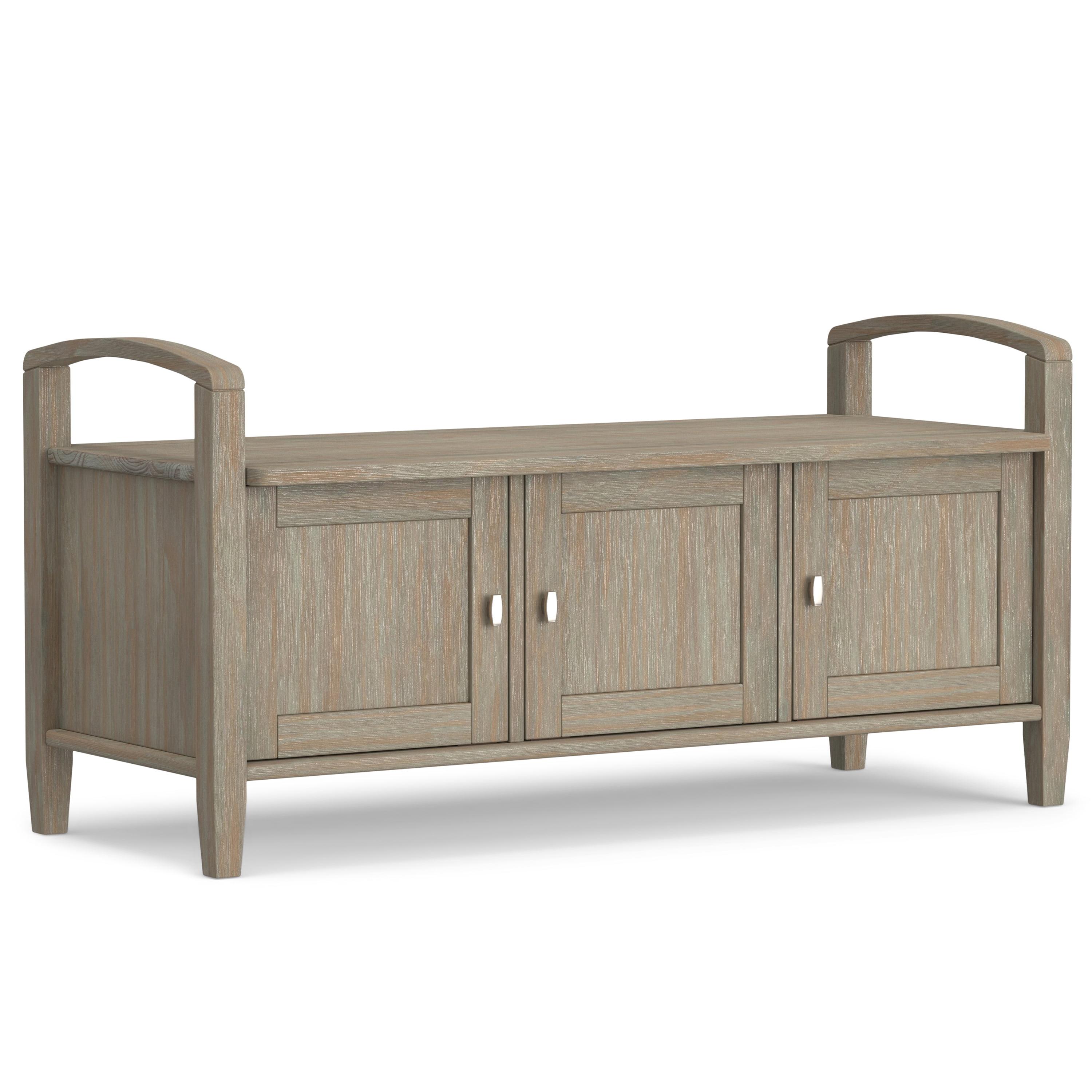 Warm Upholstered Storage Bench