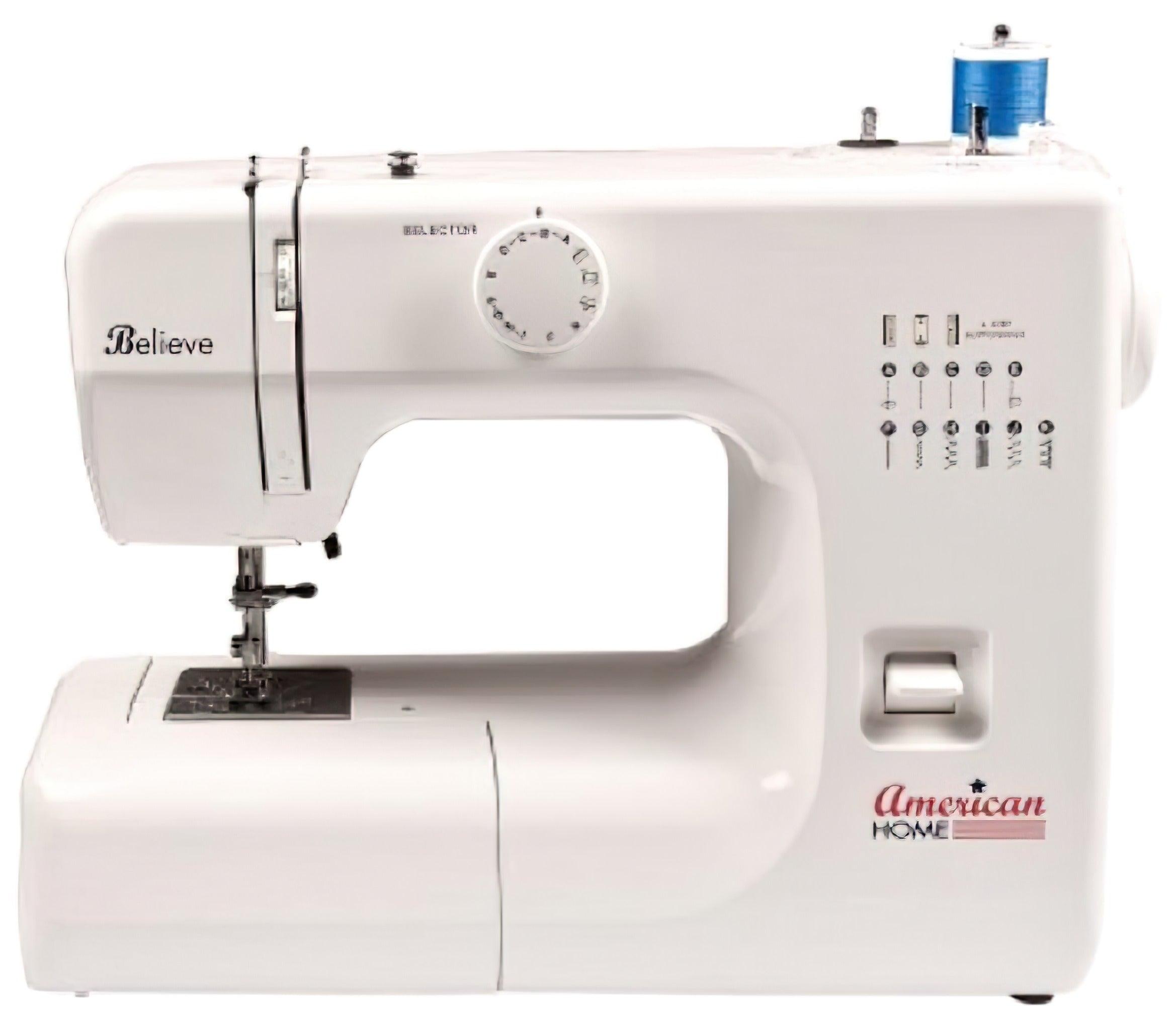 American Home White Mini Portable Sewing Machine with 12 Stitches