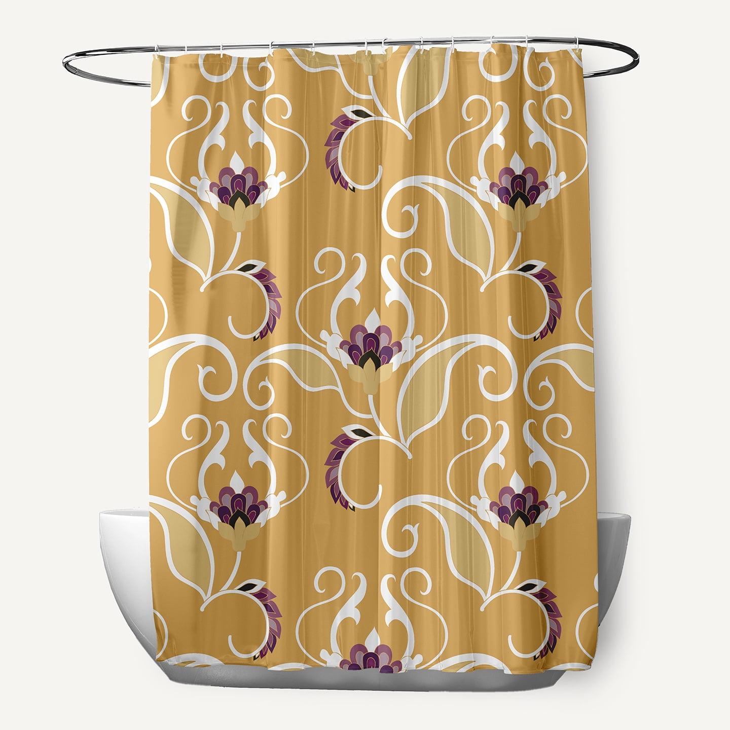 Simply Daisy 71" x 74" West Indies Floral Print Shower Curtain