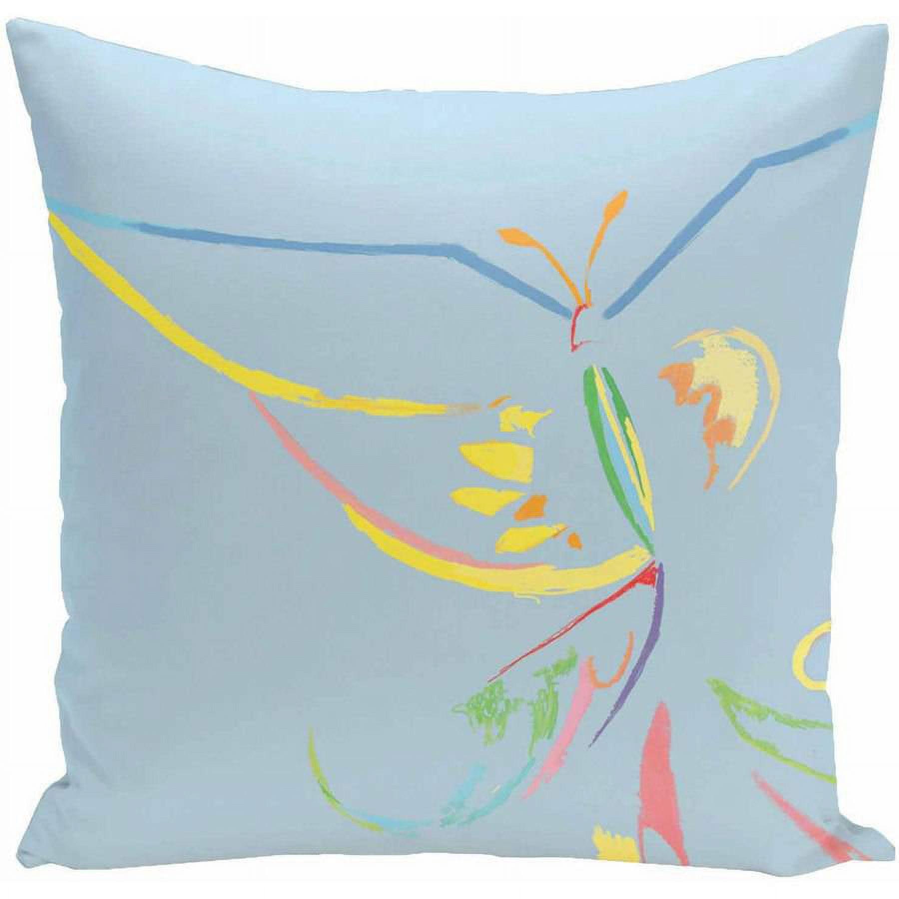 e by design Abstract Reversible Throw Pillow