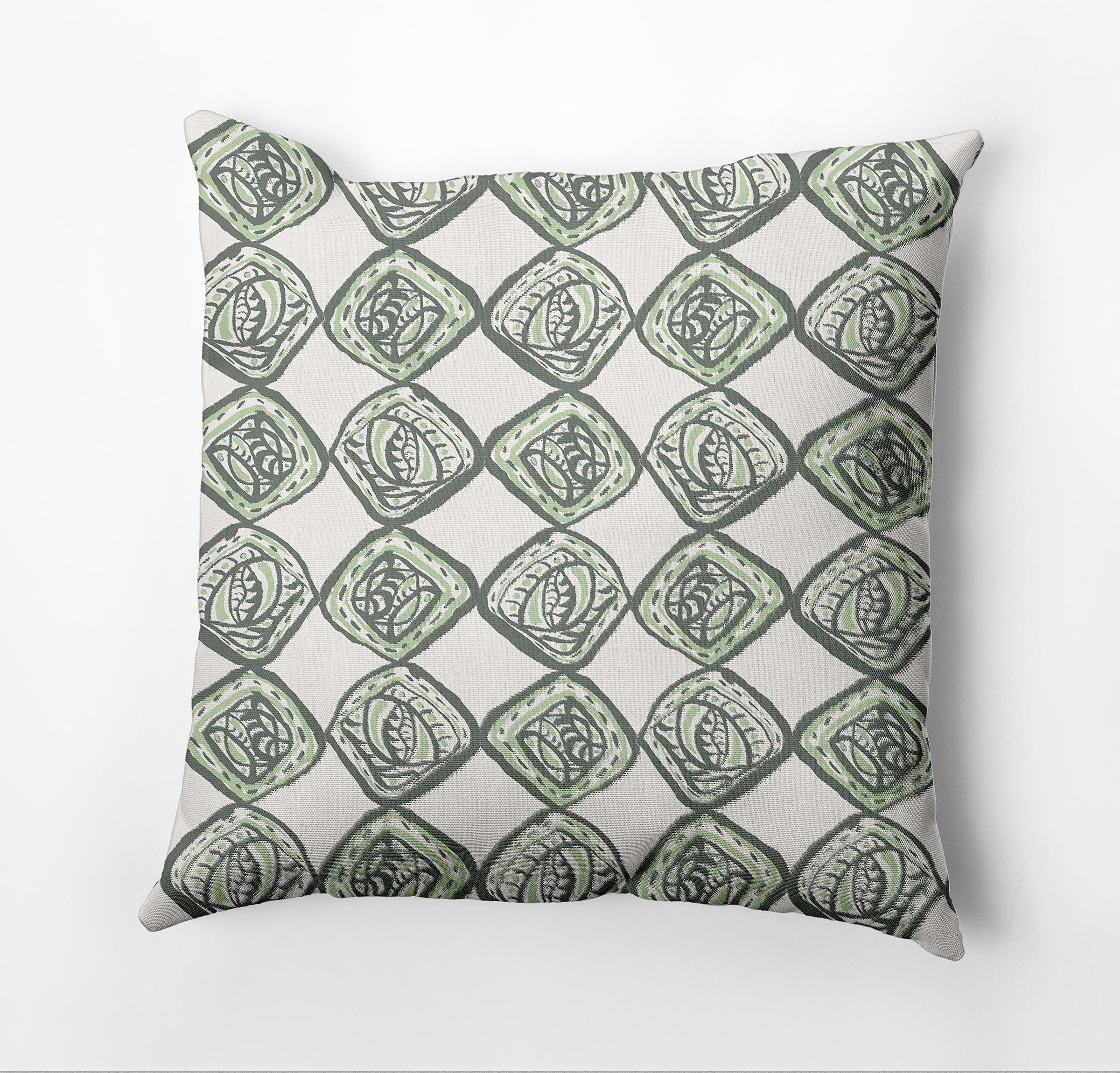 e by design Geometric Indoor/Outdoor Reversible Throw Pillow