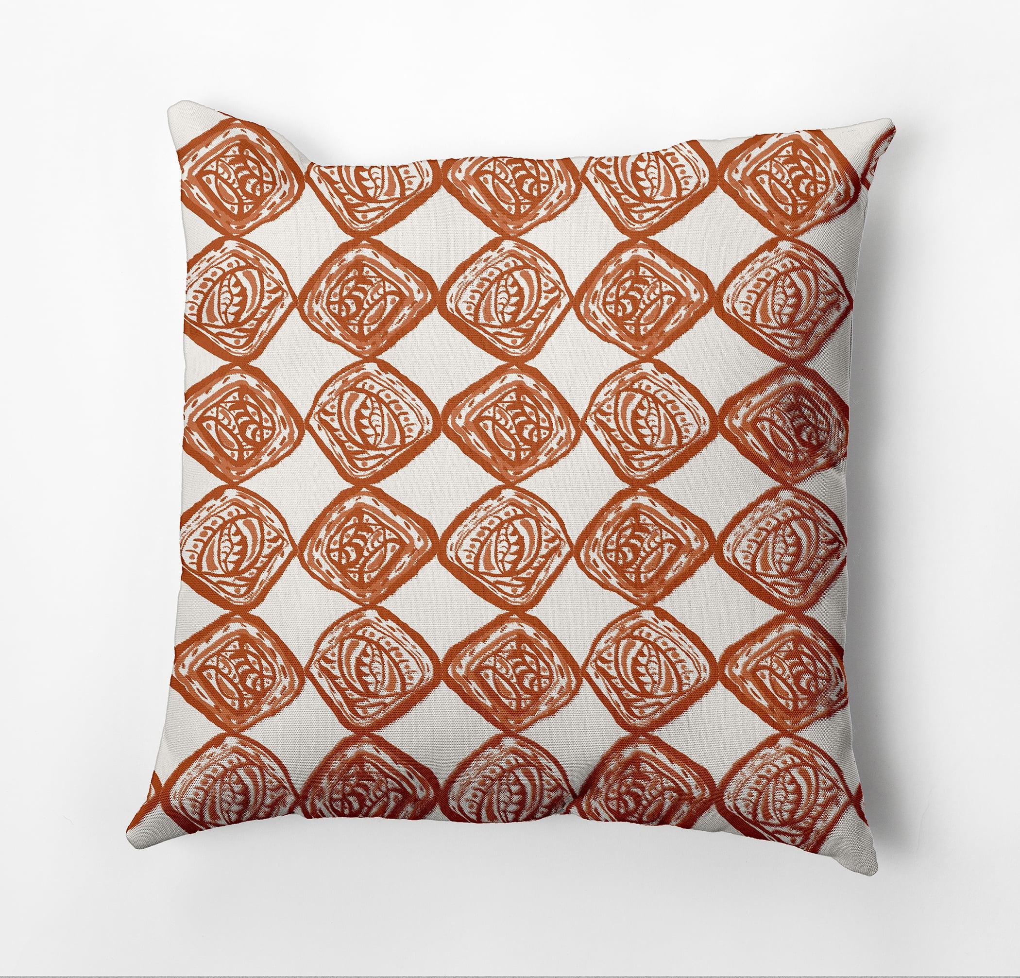 e by design Geometric Indoor/Outdoor Reversible Throw Pillow