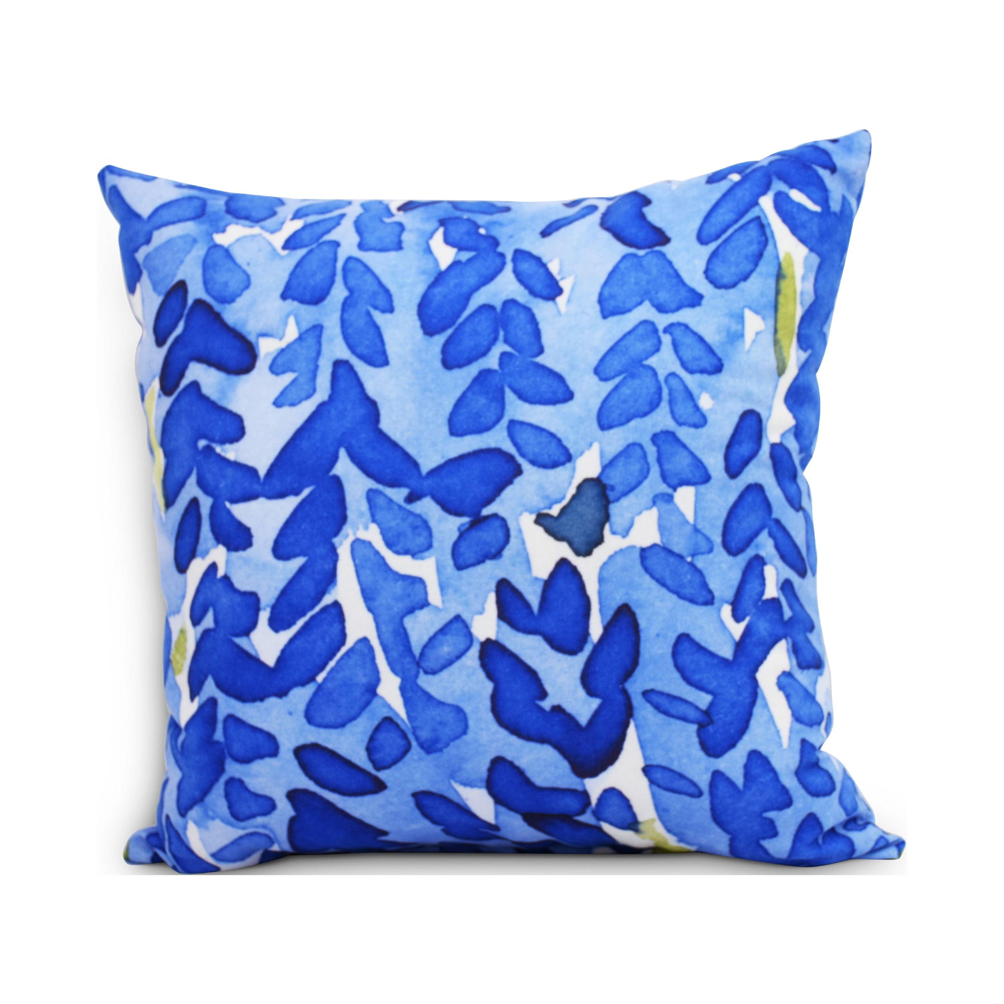 e by design Flower Bell Floral Reversible Throw Pillow