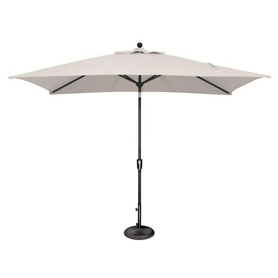 Simply Shade Catalina 120" Octagon Push Button Tilt Umbrella in Black/Natural