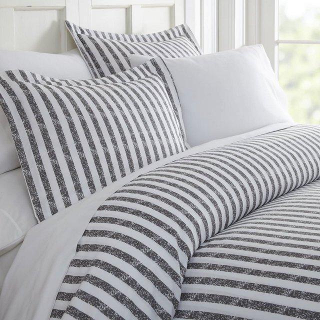 Becky Cameron 3 Piece Rugged Stripe Pattern Duvet Cover Set