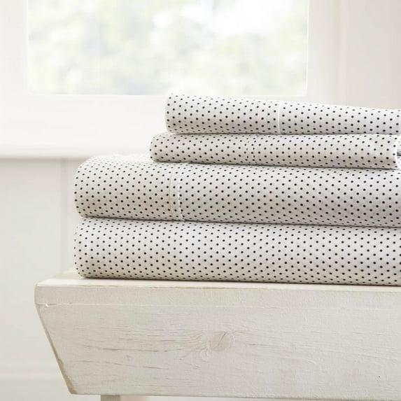Simply Soft Striped Patterned 4 Piece Bed Sheet Set
