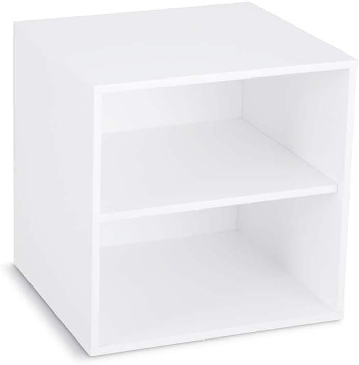 16" White Modular Cube with Shelf by Simply Tidy®