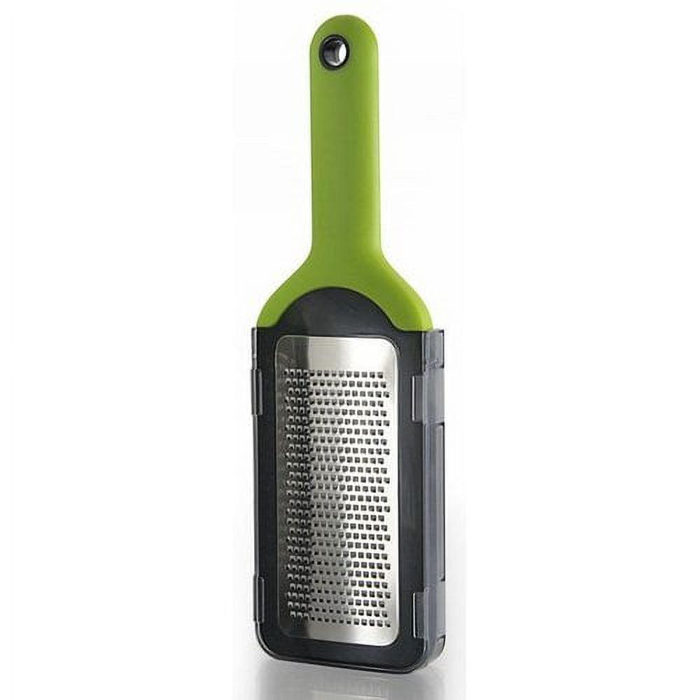 Green Stainless Steel Fine Grater with Container